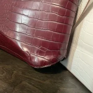 Anne Klein Bags Vintage Anne Klein Scarlet Burgundy Croc